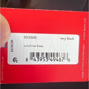 Spanx Brand New With tags.  Sunshine dress size M color very black